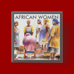 Square Button - African Women  buttons