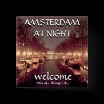 Square Button -Amsterdam at night 