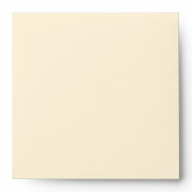 Square Cream Damask Flap Monogram Envelopes