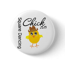 Square Dancing Chick buttons