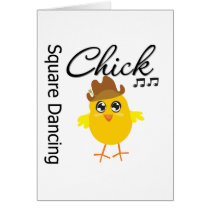Square Dancing Chick cards by chicktshirts Square Dancing Chick cards