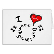 Square Dancing Gifts - I Heart Square Dancing cards