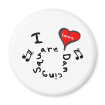 Square Dancing Gifts - I Heart Square Dancing magnets by iheartstyle Square Dancing Gifts - I Heart Square Dancing magnets