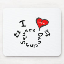 Square Dancing Gifts - I Heart Square Dancing mousepads by iheartstyle Square Dancing Gifts - I Heart Square Dancing mousepads
