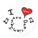 Square Dancing Gifts - I Heart Square Dancing stickers by iheartstyle Square Dancing Gifts - I Heart Square Dancing stickers