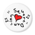 Square Dancing I Heart-Love Gift magnets