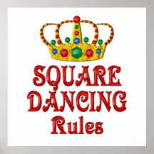 SQUARE DANCING RULES POSTER