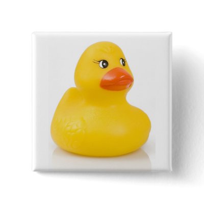 Square Duckling Button by Hotgail7