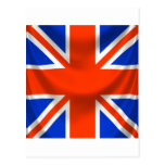 square english flag postcard