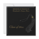 Square Faux Mortarboard Graduation Announcement