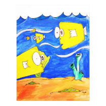 Square Fish posters by noodle_doodle Square Fish posters