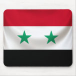 Square flag or Syria, ceremonial draped Mousepad