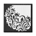 square flowers magnets