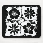 square flowers mousepads