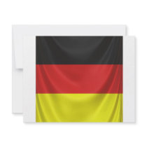 square german flag draped invitations