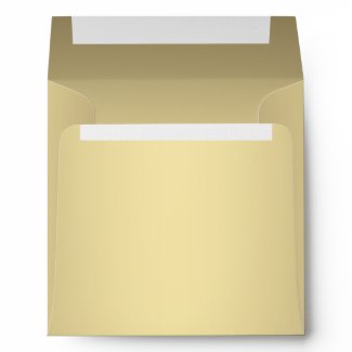 Square Gold Linen Envelopes