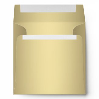 Square Gold Linen Envelopes