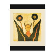 Square Hand Drum postcards