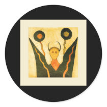 Square Hand Drum stickers by nativeamerican Square Hand Drum stickers