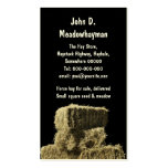 Square hay bales business card