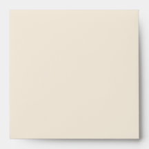 Square Ivory Black Invitation Envelope