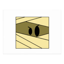 Square Kawaii Mummy Postcard