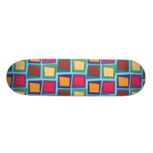 Square-lined Skate Board