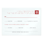 Square Logo Double Happiness Chinese Wedding invitations