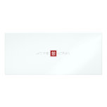 Square Logo Double Happiness Chinese Wedding Custom Announcements
