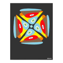 Square Loop Distorted Circles Poster posters