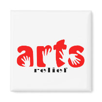 Square Magnet by ARTS_relief Square Magnet