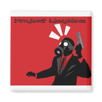 Square Magnet by theprojectmayhem Square Magnet