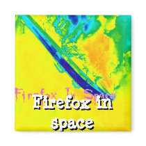 Square Magnet by firefoxinspace Square Magnet