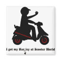 Square Magnet by ScottInk Square Magnet