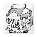 Square Magnet by Milkonthefloor5 Square Magnet