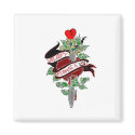 Square Magnet by bloodyromance666 Square Magnet