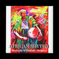 Square Magnet - AFRICAN RHYTHM - Customized