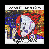 Square Magnet - naija man 