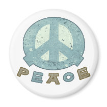Square Meal Peace Sign magnets