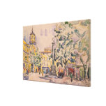 Square of the Hotel de Ville in Aix-en-Provence Stretched Canvas Print