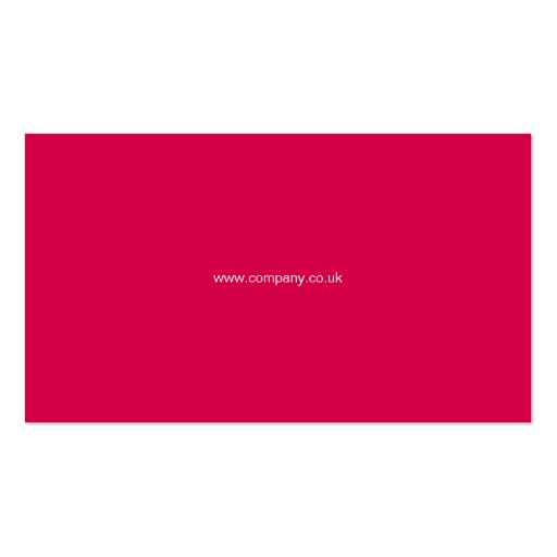 Square One White, Pink & Orange Business Card (back side)