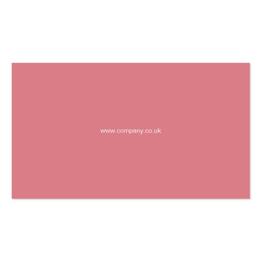 Square One White, Pink & Plum Business Card Templates (back side)