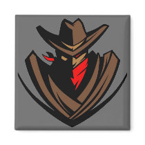 Square Outlaw Magnet