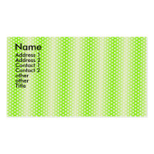 square pattern green business card