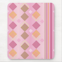 Square Pattern Pink Mousepad2