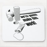 Square peg round hole mousepads