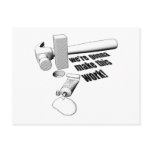 Square peg round hole postcards