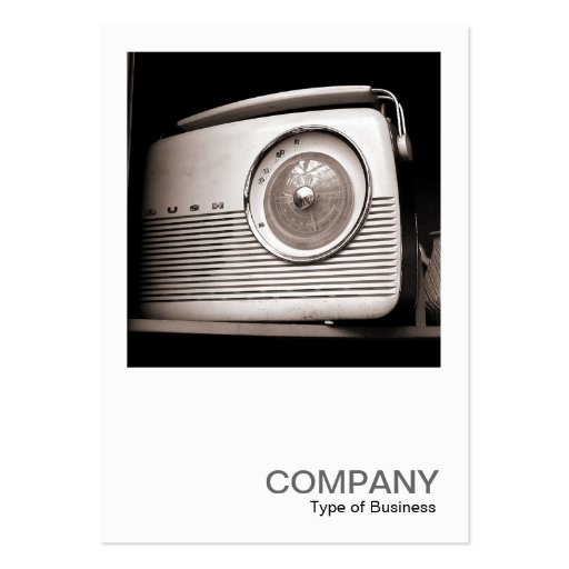 Square Photo 0118 - Old Radio Business Card Template