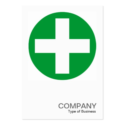 Square Photo 0155 - Big Plus Sign - Green Business Card Templates (front side)