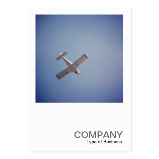 Square Photo 0448 - Passing Plane Business Cards (front side)